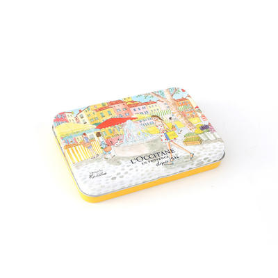 Hand cream packing tin box with customized design